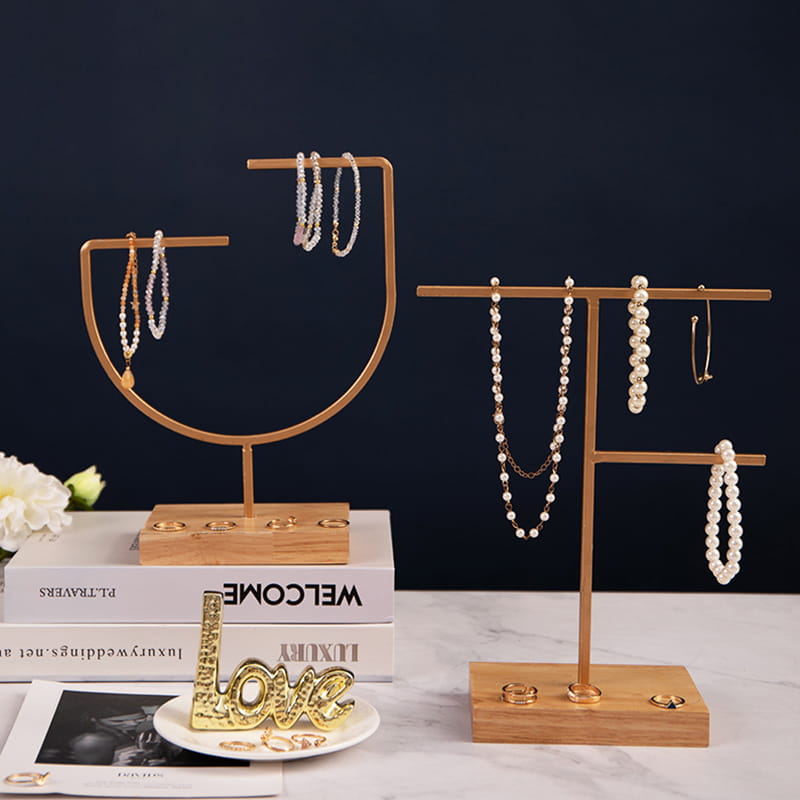 Suporte de exibição de rack de decoração de suspensão de metal moderno