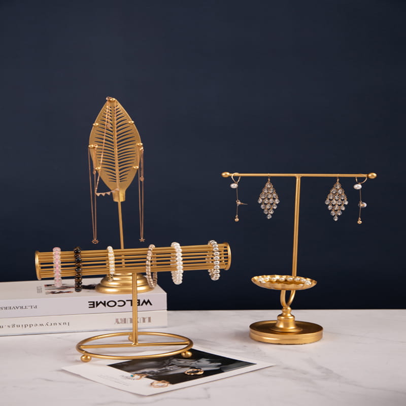 Suporte para joias Suporte para colar de ouro Suporte para exibição de joias Suporte para brincos Suporte para brincos