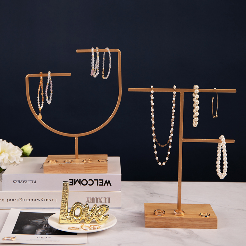 Suporte de exibição de rack de decoração de suspensão de metal moderno